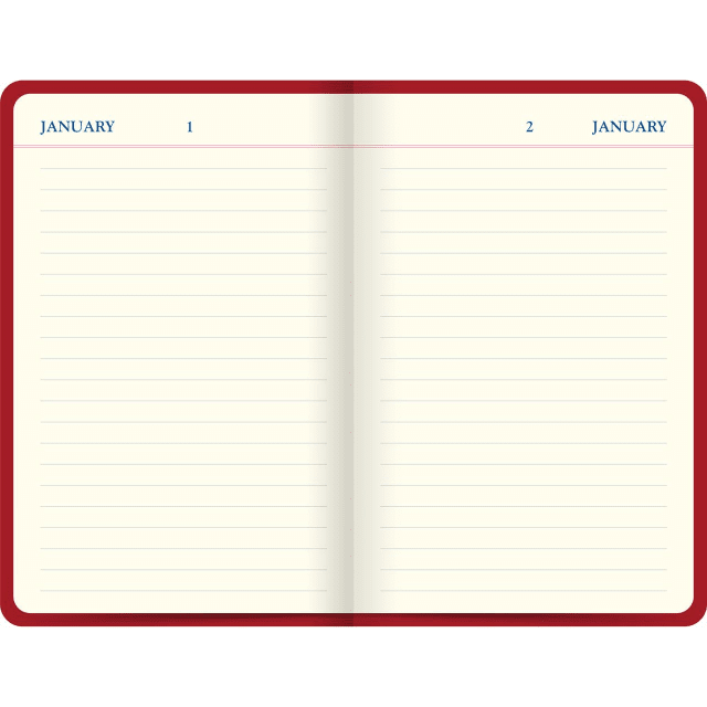 LETTS Icon Book Perpetual Diary Red