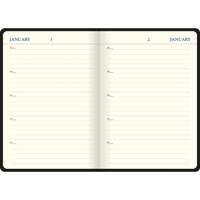 LETTS Icon A5 5 year Diary Blk