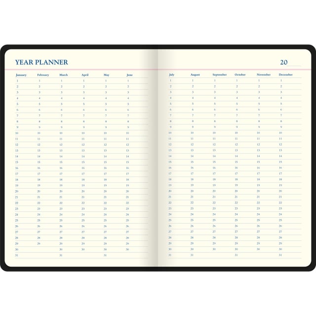 LETTS Icon A5 5 year Diary Blk