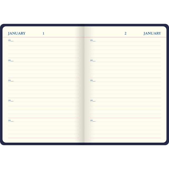 LETTS Icon A5 5 year Diary Navy