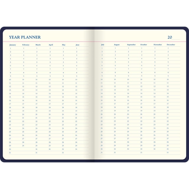 LETTS Icon A5 5 year Diary Navy