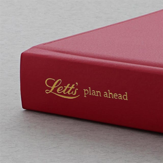 LETTS Icon A5 5 year Diary Red