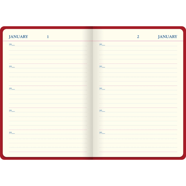 LETTS Icon A5 5 year Diary Red