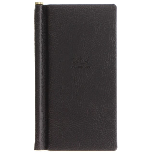 LETTS Origins Slim Pkt Password Book Blk