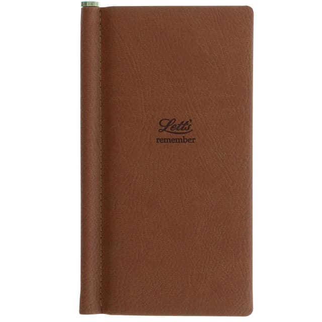 LETTS Origins Slim Pkt Password Book Tan