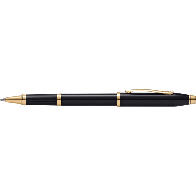 CROSS Century II Black Lacquer 23CT Selectip Rollerball Pen