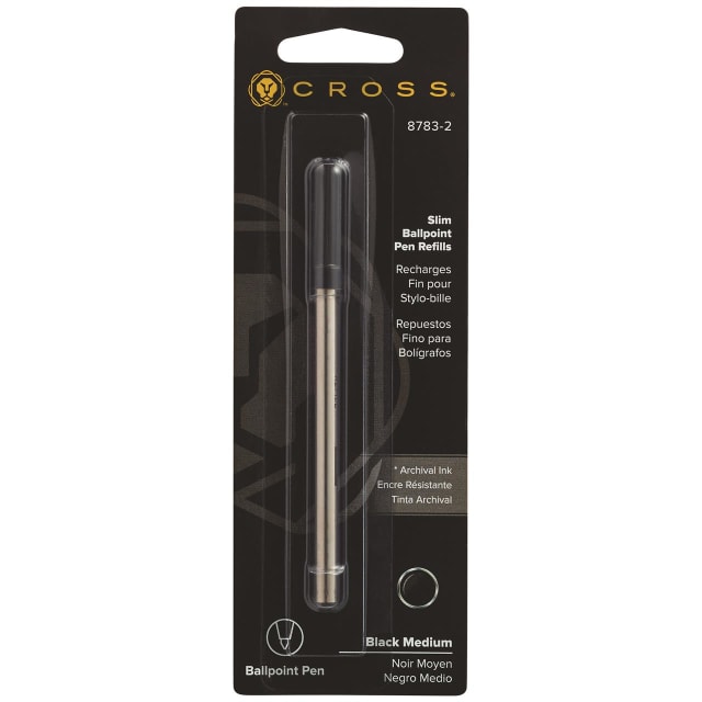 CROSS Refill Slim Medium Black Ballpoint Single
