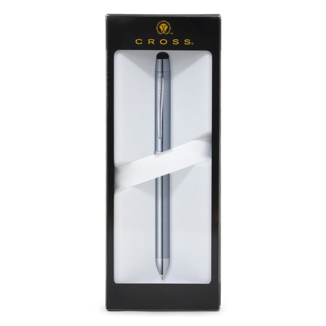 CROSS Tech3+ Frosty Steel Multi-Function Pen+Stylus S/B