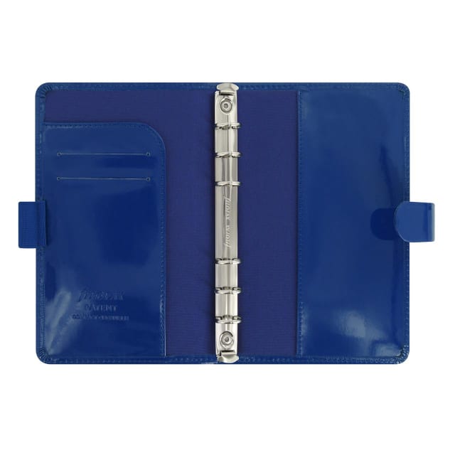 FILOFAX PER COM PATENT ORGANISER BLUE