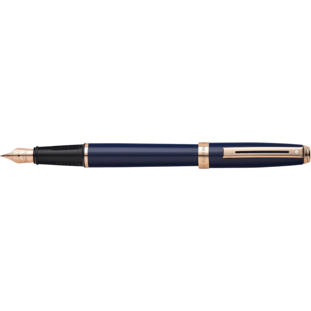 SHEAFFER Prelude Cobalt Blue Lacquer Rose Gold Fountain Pen