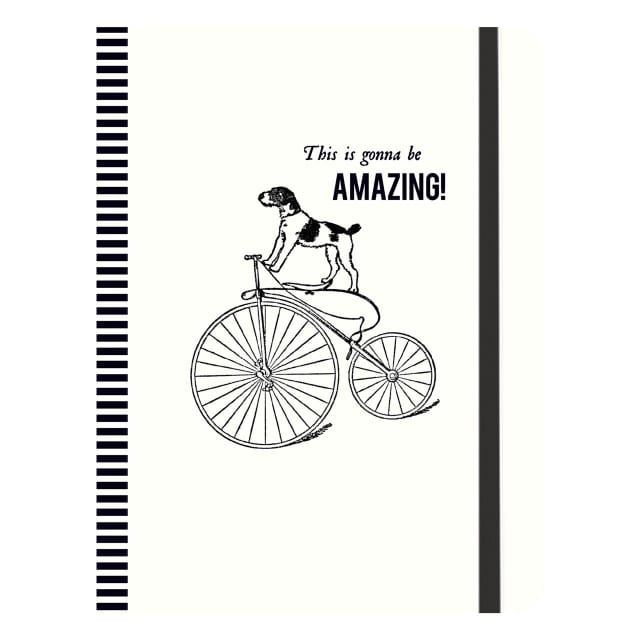 GALISON Alice Scott Cycling Dog Gilded Journal