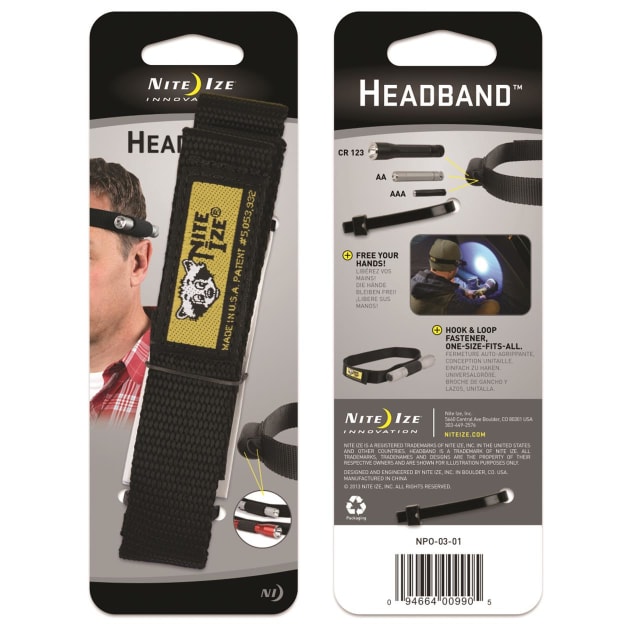 NITE IZE HEADBAND FLASHLIGHT HOLDER