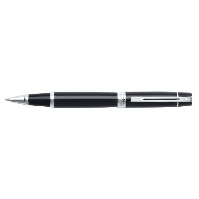 Sheaffer® 300 9312 Glossy Black Rollerball Pen With Chrome trim