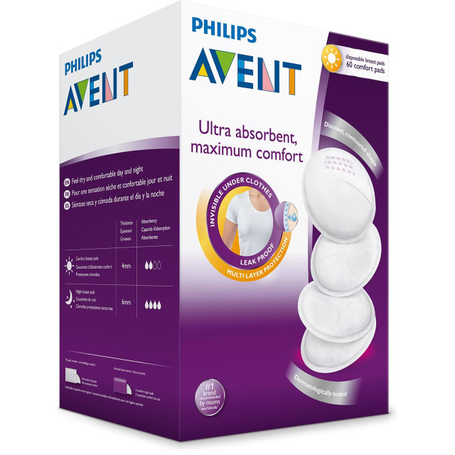 AVENT 254/60 DISP DAY BREAST PADS 60PK