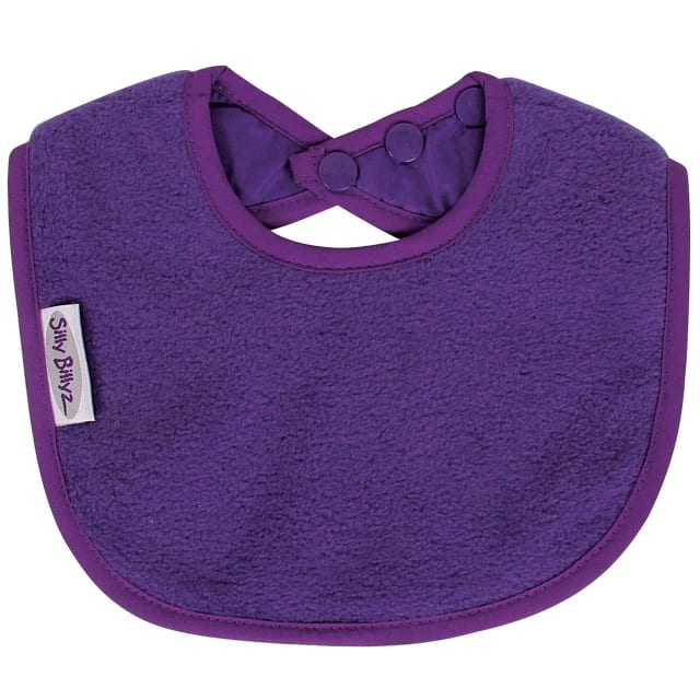 SILLY BILLYZ FLEECE BIBLET PURPLE