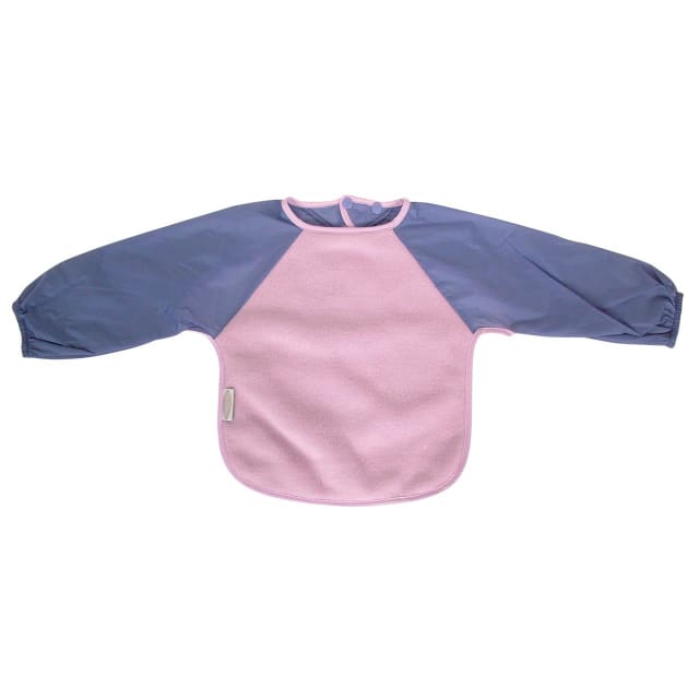 SILLY BILLYZ FLEECE LARGE L/S BIB MAUVE/LILAC