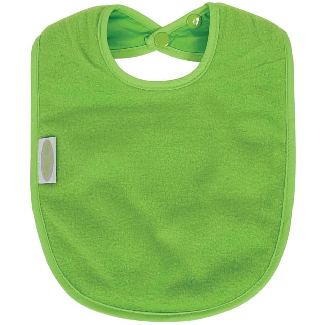SILLY BILLYZ FLEECE PLAIN LARGE BIB LIME