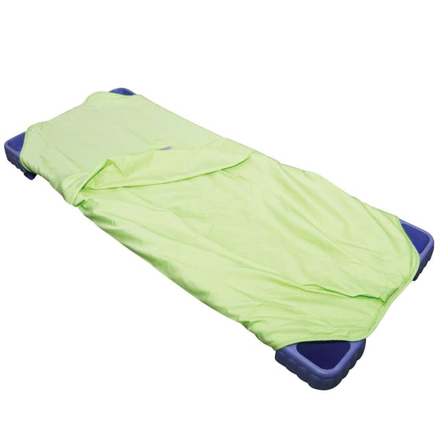 SILLY BILLYZ STACKER BED 1PCE COMBO LIME POLYCOTTON