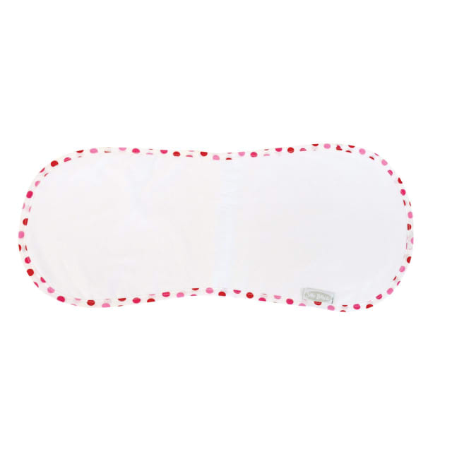 SILLY BILLYZ TOWEL SHOULDER BIB 1PK PINK SPOTS