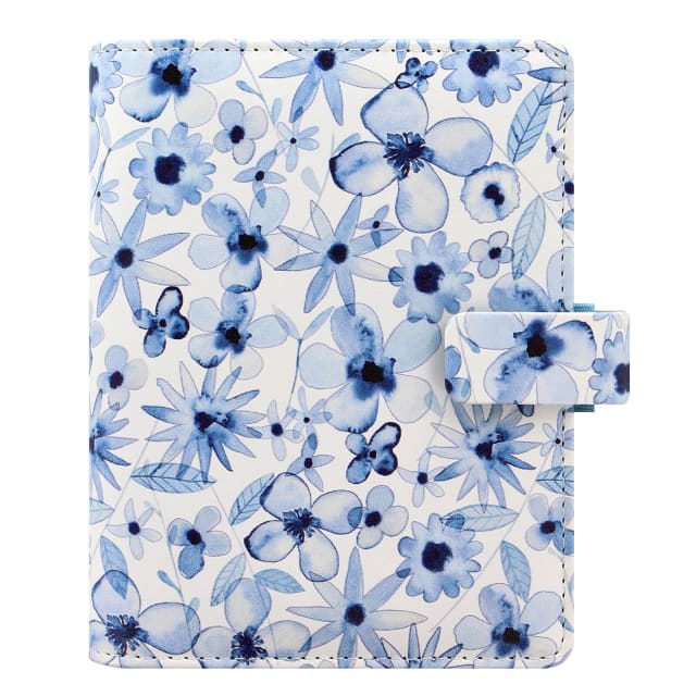 FILOFAX PKT PATTERNS ORGANISER INDIGO FLORAL