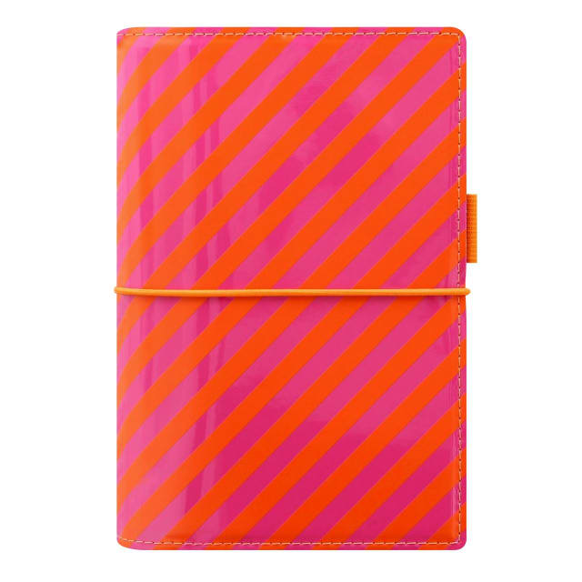 FILOFAX PER DOMINO PTNT ORGANISER ORNG/PNK STRPS