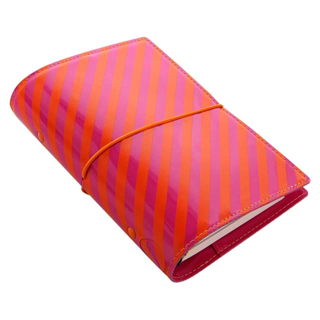FILOFAX PER DOMINO PTNT ORGANISER ORNG/PNK STRPS