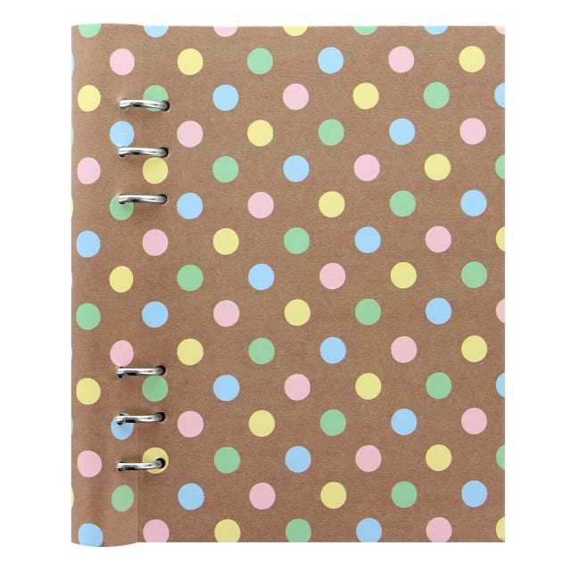 FILOFAX A5 PATTERNS CLIPBOOK PASTEL DOTS