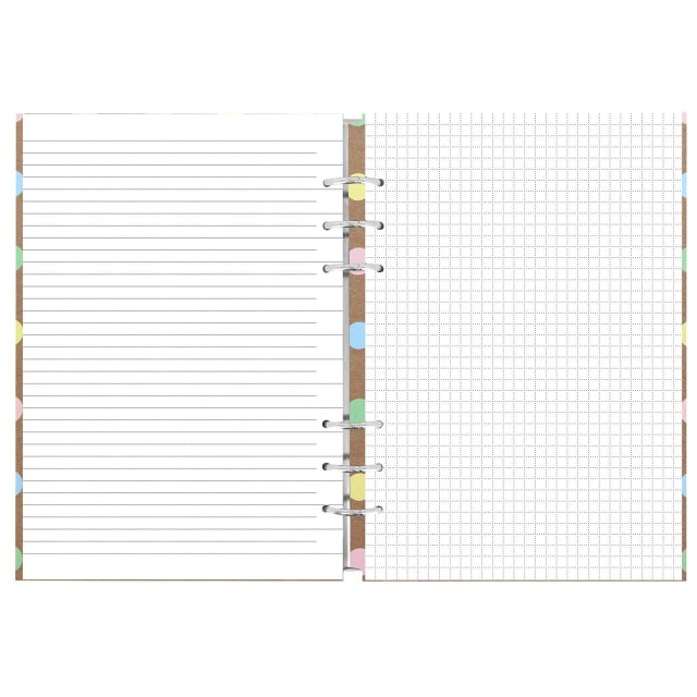 FILOFAX A5 PATTERNS CLIPBOOK PASTEL DOTS