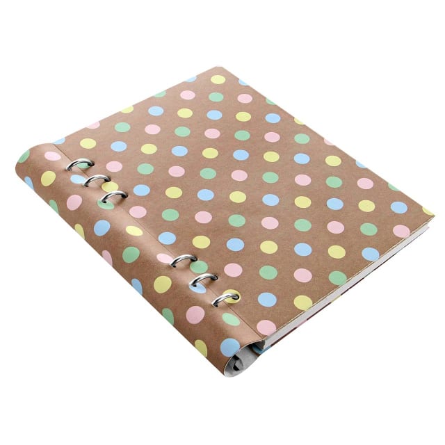 FILOFAX A5 PATTERNS CLIPBOOK PASTEL DOTS