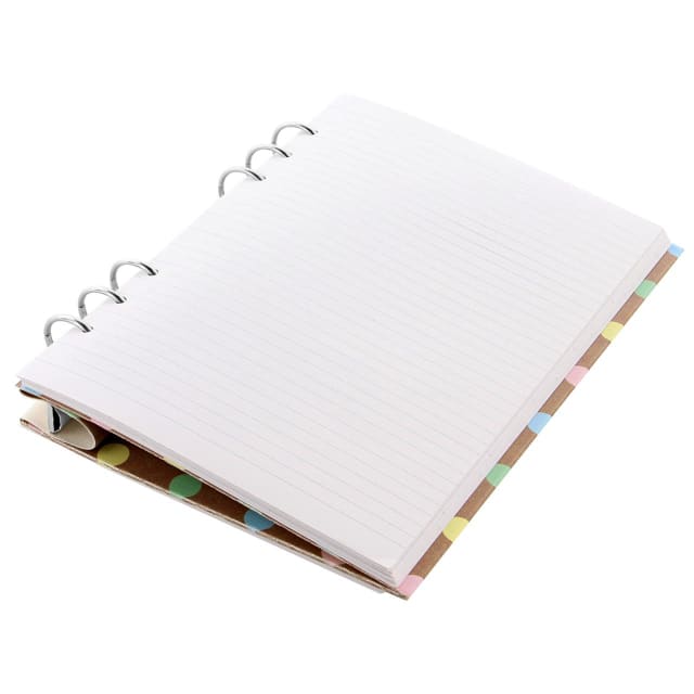 FILOFAX A5 PATTERNS CLIPBOOK PASTEL DOTS