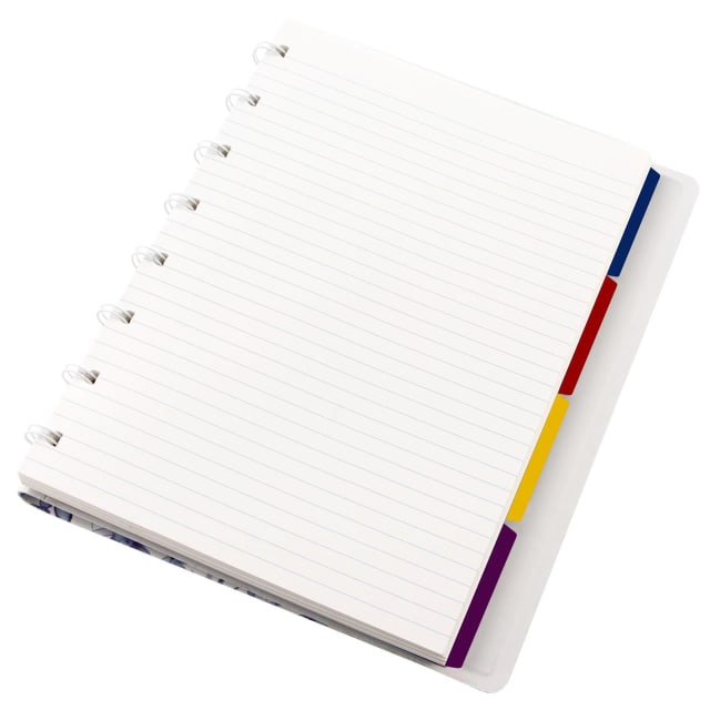 FILOFAX A5 Patterns Notebook Indigo Floral