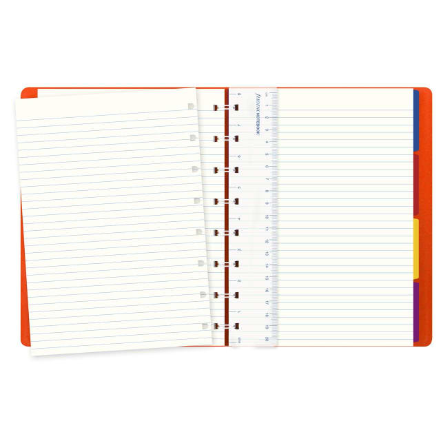 FILOFAX A5 SAFFIANO NOTEBOOK BR ORANGE
