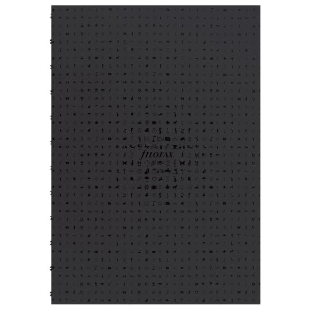 FILOFAX A4 Notebook Black Folio Refill 56pk