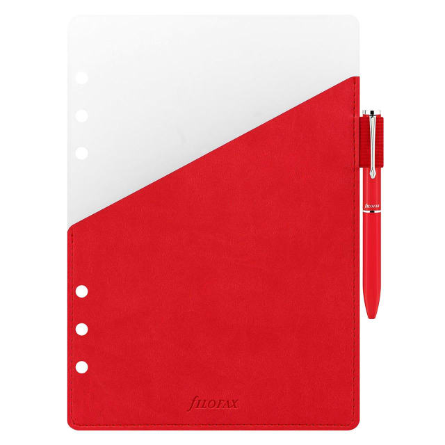 FILOFAX A5 organiser pen loop red