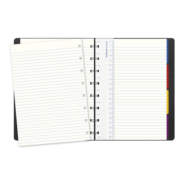 FILOFAX A5 SAFFIANO NOTEBOOK BLACK
