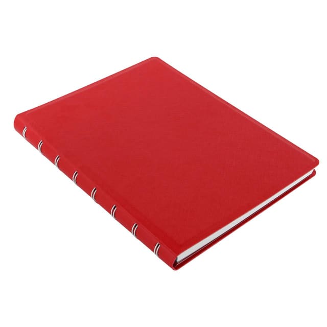 FILOFAX A5 SAFFIANO NOTEBOOK POPPY RED