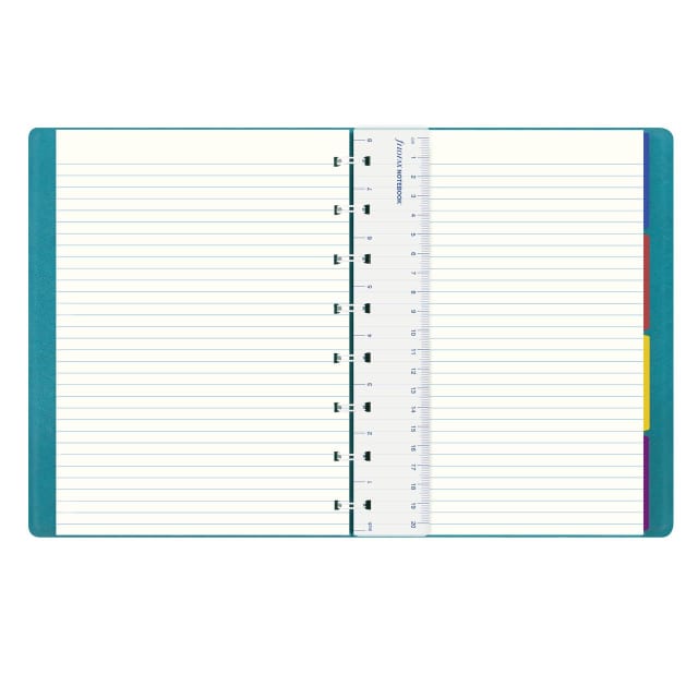 FILOFAX A5 SAFFIANO NOTEBOOK AQUAMARINE