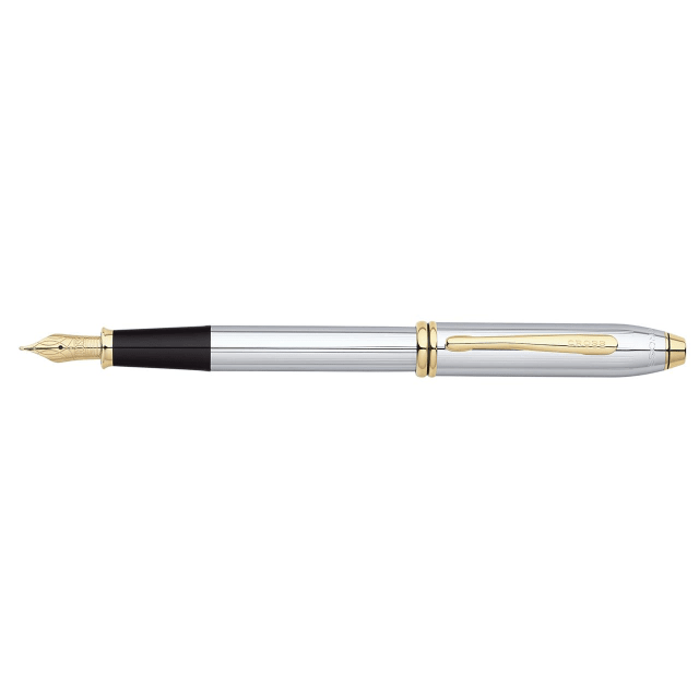 CROSS Townsend Medalist Chrome Fountain Pen, Fine Nib