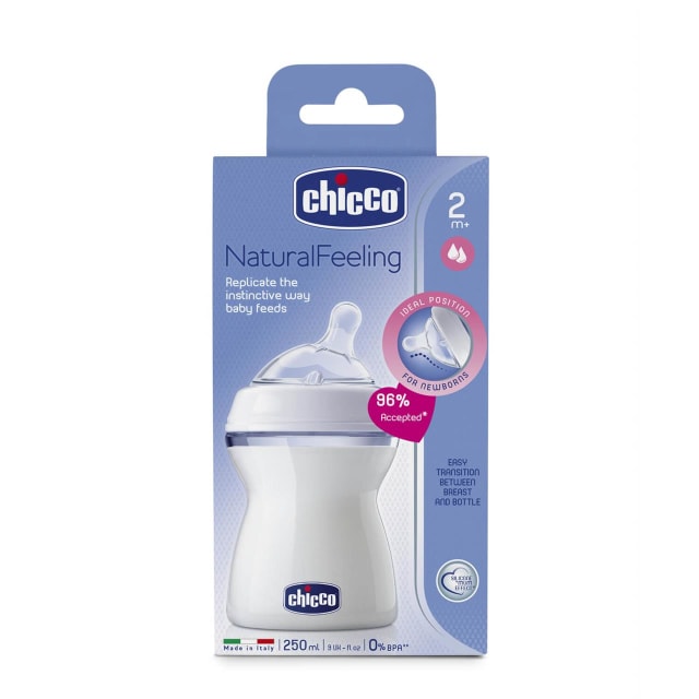 CHICCO Bottle: NaturalFeeling - 2m+ 250ml