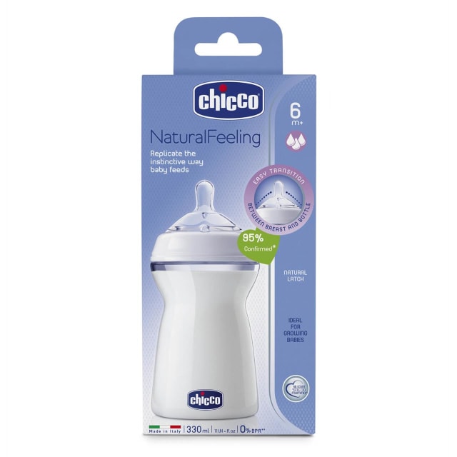 CHICCO Bottle: NaturalFeeling - 6m+ 330ml