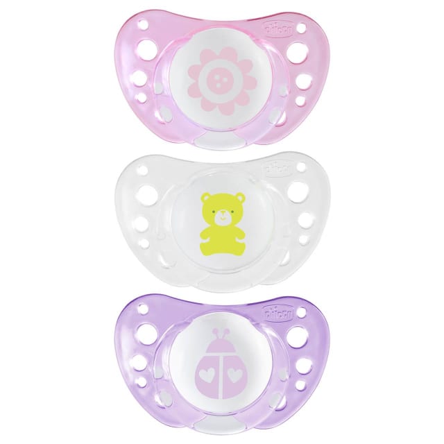 CHICCO Soother: Physio Air 0-6m 2pk - Girl