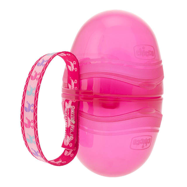 CHICCO Double Soother Holder - Pink