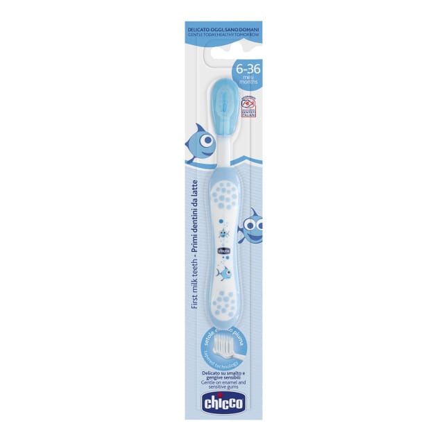 CHICCO Oral Care: Toothbrush 6-36m Light Blue