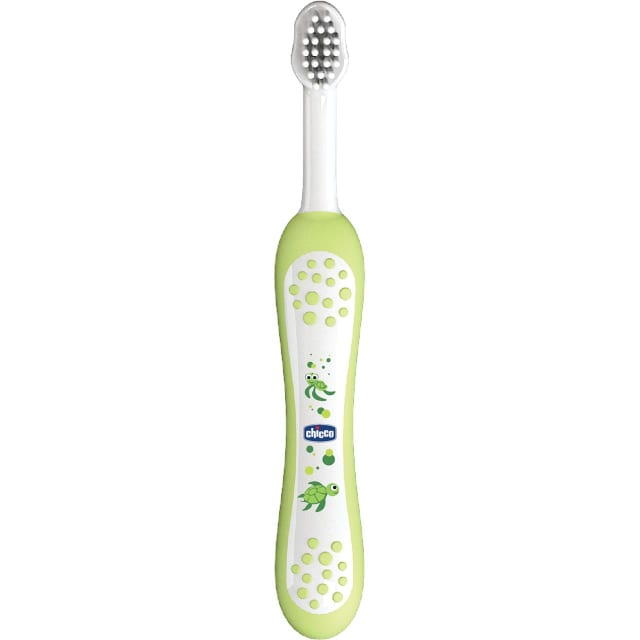 CHICCO Oral Care: Toothbrush 6-36m Green
