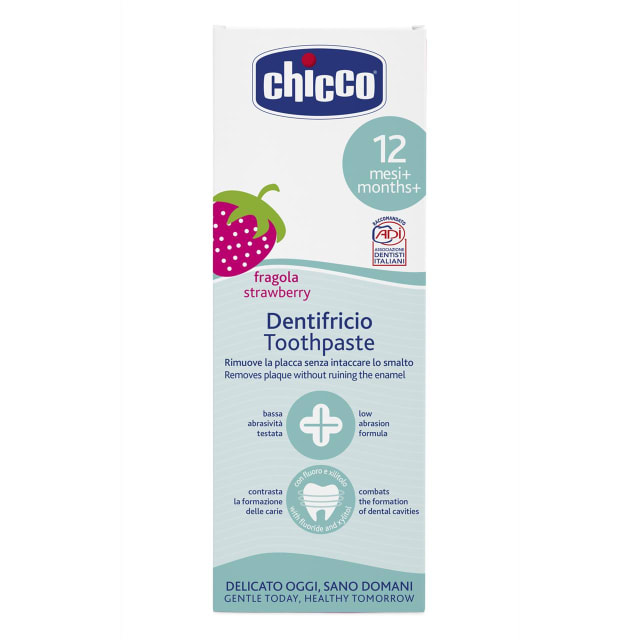 CHICCO ToothPaste: Strawberry 50ml 12m+Fluoride