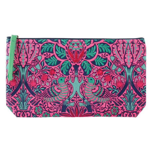GALISON Willi Morris Dove Rose Embroided Pouch