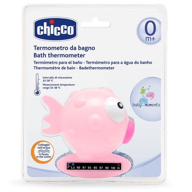 CHICCO Bath Thermometer: Fish - Pink