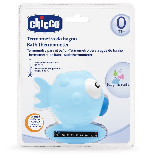 CHICCO Bath Thermometer: Fish - Blue