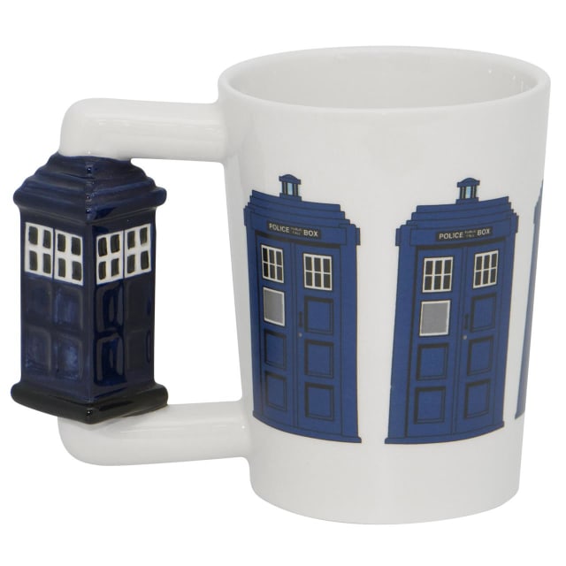 DAKOTA POLICE BOX SHAPED HANDLE MUG