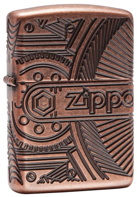 ZIPPO 29523 ZIPPO GEARS ARMOR ANT. COPPER